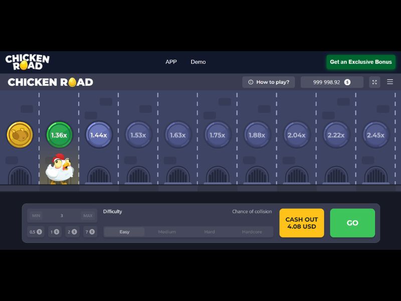 Juego de choque de carretera de Betnacional Chicken