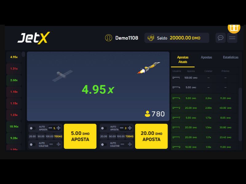 Juego de choque de Betnacional JetX