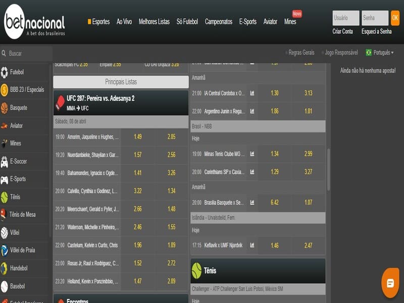 Enregistrement de Betnacional